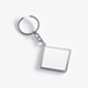 White Rhombus Keychain - key tag holder - 3DOcean Item for Sale