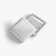 White Rhombus Button Badge - plastic clutch pin - 3DOcean Item for Sale