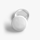 White Round Button Badge - plastic clutch pin - 3DOcean Item for Sale