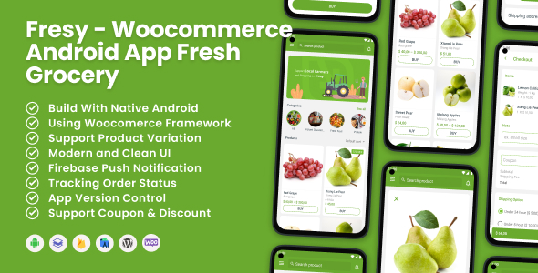 Fresy – Woocommerce Android App Fresh Grocery 2.1