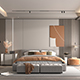 Modern Bedroom Interior Scene 24 - 3DOcean Item for Sale