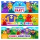 Cartoon Monster Characters Vector Show Invitation - GraphicRiver Item for Sale