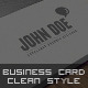 Stylish and Clean Business Card - GraphicRiver Item for Sale