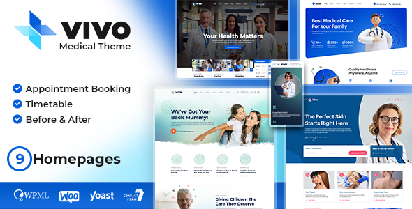 Vivo - Health and Medical WordPress Theme