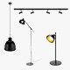 Lamps Set 02 3D Model - 3DOcean Item for Sale