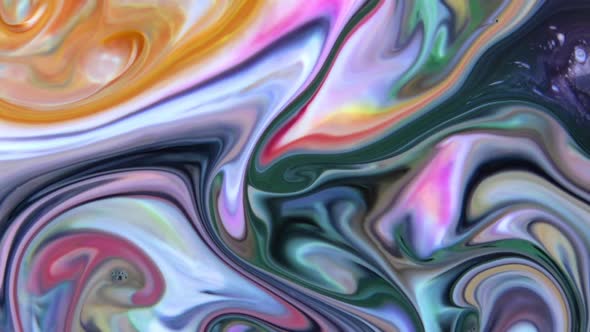 Close Up Of Abstract Colorful Fluid Paint Background Textured 4