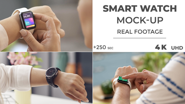 Smart Watch MockUp - Real Footage