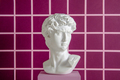 David antique statue on a pixel background as a minimal concept of digital - PhotoDune Item for Sale
