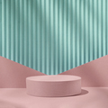 Background geometric 3D podium pedestal on with natural abstract shadows in minimal style - PhotoDune Item for Sale