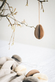 Easter paper egg hanging on branch. - PhotoDune Item for Sale