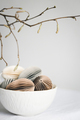 Easter egg-shaped decorations and branches. - PhotoDune Item for Sale