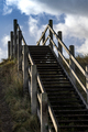 Wooden stairs going up on the hill in Breskens - PhotoDune Item for Sale
