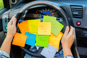 To do list in a car