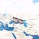 Israel Map And Flag With Clouds - VideoHive Item for Sale