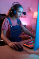 Teenager Playing Videogame on Computer - PhotoDune Item for Sale