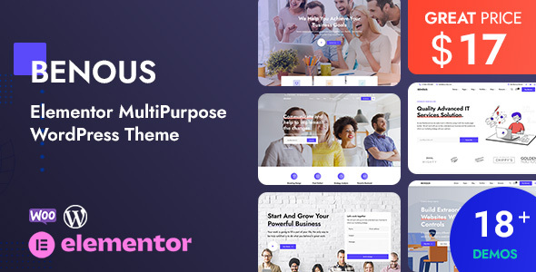 Benous – Elementor Multipurpose WordPress Theme