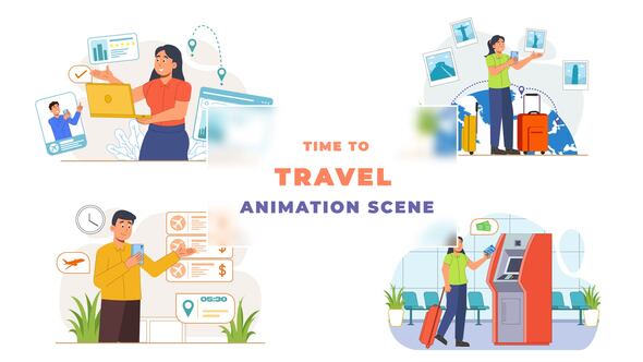 Holiday Travel Time Animated Situation