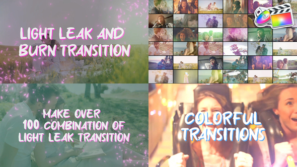Light Leak Transitions And Burn Transitions for FCPX