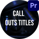 16 Call Outs Titles MOGRTs For Premiere Pro - VideoHive Item for Sale
