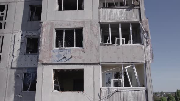 War in Ukraine  Destroyed Building in Borodyanka Bucha District