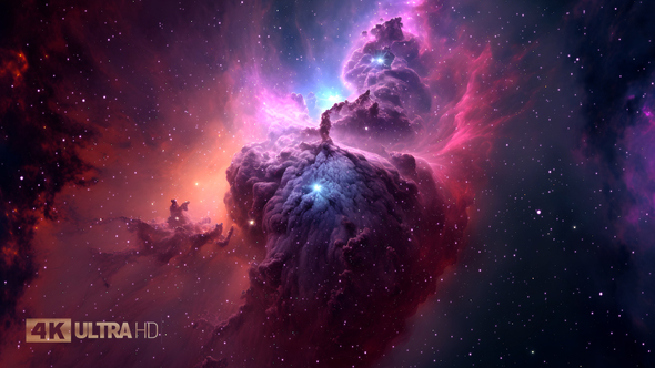 Space Nebula 4K Video Screensaver