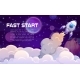 Fast Business Start Space Rocket Launch Booster - GraphicRiver Item for Sale