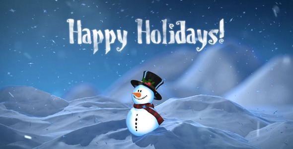 Holiday Snowman Greeting