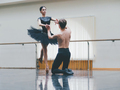 Ballet couple practicing in hall or gym. Dancing sensual dance, man and woman. - PhotoDune Item for Sale