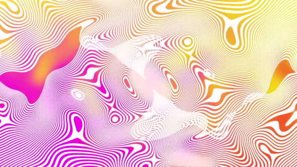 Abstract Wavy Geometric Gradient Colorful Line Background