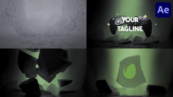 Game And Stream Logo Opener for After Effects alt