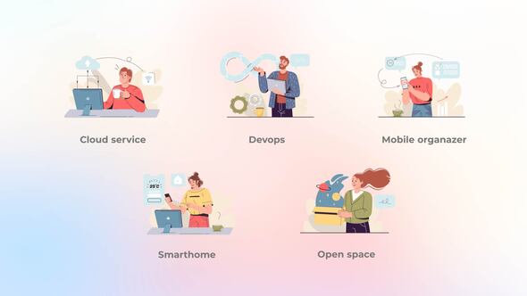 Cloud service - Flat concepts