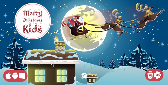 Merry Christmas Kids - HTML5 Game Template