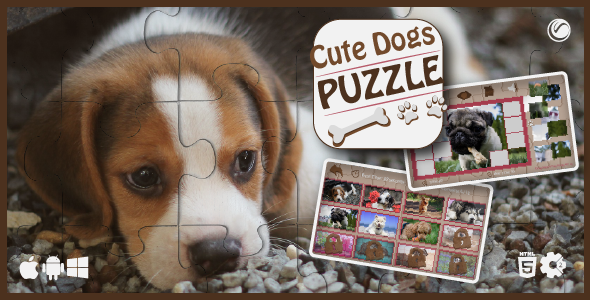 Cute Dogs Puzzle | HTML5 Construct Game