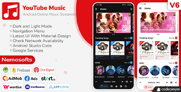 YouTube Music App - Online Music Streaming Apps | Graphicfort