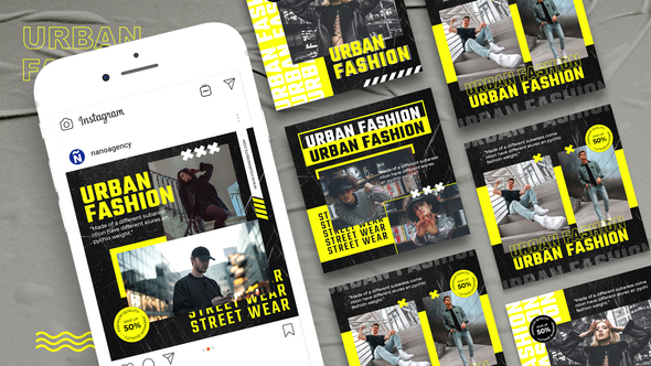 Fashion Urban Instagram Post Template