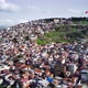Drone view on poverty slum district and muslim mosque - VideoHive Item for Sale