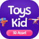 Toys Kids 3D Asset Illustrations - 3DOcean Item for Sale