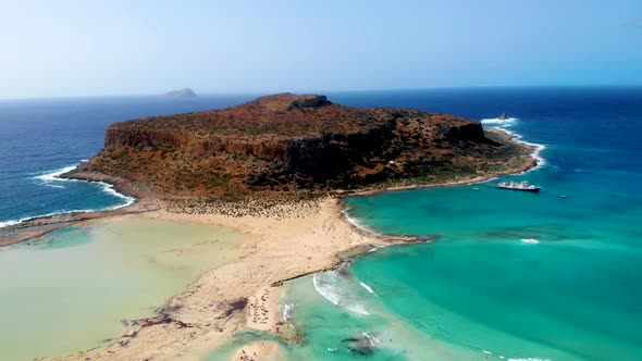 Crete Greece Balos Lagoon on Crete Island Greece