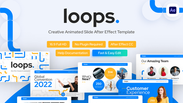 Loops Creative Multipurpose Video Display After Effect Template