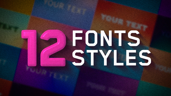 12 font styles