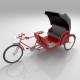 Bike Rickshaw v2 - 3DOcean Item for Sale