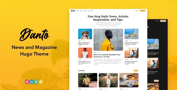 Danto – News and Magazine Hugo Theme