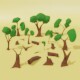 Low poly trees - 3DOcean Item for Sale