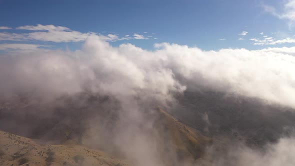 Feel Like a Bird Flying Over the Clouds Shoot on Drone