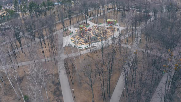 Children's Playground with Swings