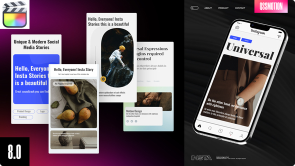 Clean Instagram Stories For FCPX alt