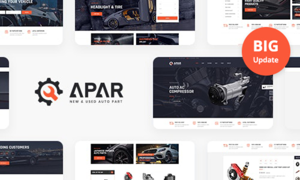 Apar - Auto Parts WordPress Shop Theme