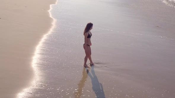 Beautiful Woman At The Beach