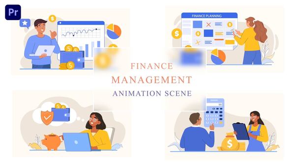 Finance Management Animation Scene