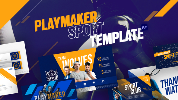 Playmaker Creative Sport Video Display After Effect Template
